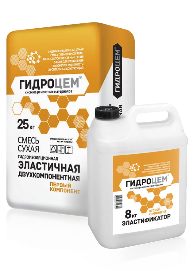 Эластичное покрытие Гидроцем Эласт 2К (двухкомпонентный)