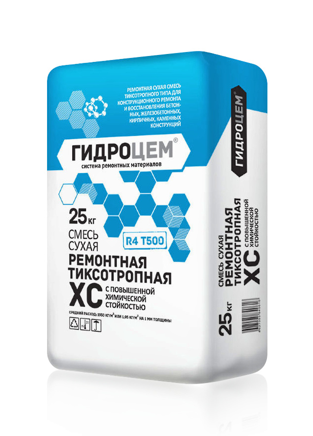 Безусадочный состав Гидроцем ремонтный R4 T500 XC
